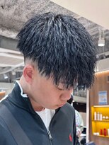ルースト 京都駅前店(ROOST)&nbsp;パイルツイストパーマ/MEN’S HAIR/刈り上げマッシュ