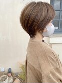 ショートボブ ショート ベージュ &nbsp;グレージュ 大人可愛い