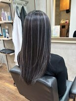 ヘアプレイスソル (HAIR PLACE SoL)&nbsp;ハイライトカラー/グレージュカラー/ストレートヘア