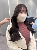★ 似合わせカット韓国 メルティカラーフェミニンロング
