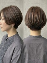 リトマス 二子玉川(litmus)&nbsp;白髪ぼかし　ショートボブ　レイヤーボブ　ボブ　二子玉川　50代