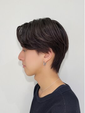 ネオリーブウリ 二子玉川店(Neolive uri) ブルーブラックフェザーパーマサーフカールセンターパート