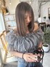【新規★荻原指名★】白髪ぼかしhighlight+cut+コアミーtreatment