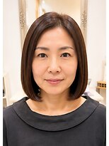 ヘアアトリエ ナイン 岡部店(hair atelier nine)&nbsp;ダークパープル/ナチュラルショート/夏のヘアアレンジ/福島市