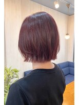 ジェミニバイサロンドミヨシ(Gemini. by salon de Miyoshi)&nbsp;レイヤーボブ、赤みヘアカラー