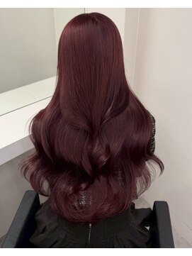 ベレーザ 川越(Beleza) ba19680_ワインレッドブリーチなし透明感カラーワンホンヘア艶髪