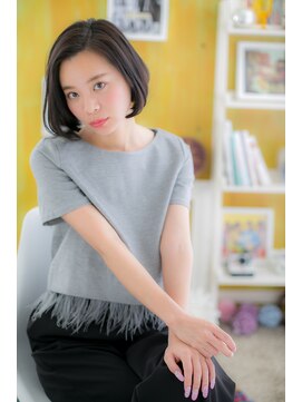 ミック 日暮里店(miq) 知的モードのスマートボブ