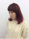 脱力系ミディアムヘア