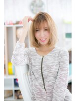 ミック ヘアアンドビューティー 大山店(miq  Hair&Beauty)&nbsp;ドライな質感♪軽やかニュアンスロブ