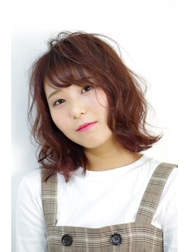 クリック 武蔵新城店(CLiC) ミディアムフェミニンボブ