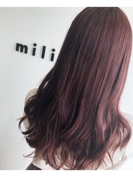 ヘアサロン ミリエ(HAIR SALON milie) ピンクカラー
