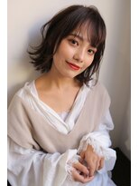 アフロートpd+ KOBE(AFLOATpd+)&nbsp;【神戸三宮】アッシュ前下がり切りっぱなしボブ