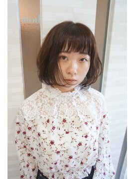 ムゥフ ヘアーアンドアイラッシュ(mouf hair&eyelash) ゆるふわ×パーマボブ