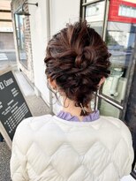 ヘアー アイス カンナ(HAIR ICI Canna) お呼ばれヘアに！ふんわりルーズなセットスタイル！