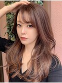 垢抜けシースルーバング☆愛されミディアム　新宿代々木