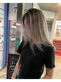 "ホワイトグレーバレイヤージュ"