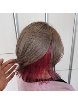 ヘアメイク アリエス 岩切店(HAIR MAKE aries) 【仙台 岩切 利府 多賀城 塩釜】インナーカラーボブ