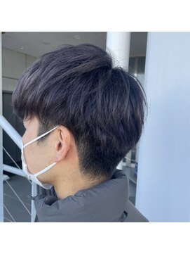 オムニバス マッシュ×ネイビーカラー