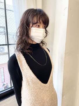ペイジバイネオリーブ 吉祥寺店(Paige by Neolive) ウルフミディアムパーマ　くせ毛風　イメチェン