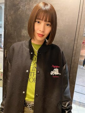 フェイバリットガーデン(favorite garden) 20代30代大人可愛い前髪チョコレートカラー大人ボブ