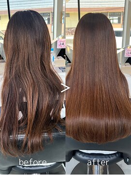 フォルテ 横浜店(FORTE) ニュアンスカラーグレーベージュレイヤーカットオリーブベージュ