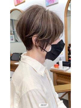 アイル(I'll) 小顔カットハイライト白髪ぼかしハイライト40代50代マッシュ