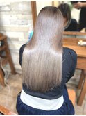 新宿｜髪質改善×ツヤカラーで大人ナチュラルストレート
