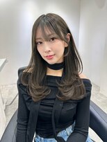 ヴィオットバイサロン(Viot by Salon)&nbsp;小顔ブリーチなし黒髪ネビージュワンレンローレイヤーボブルフ