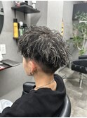 ツイストパーマ/ホワイトメッシュ