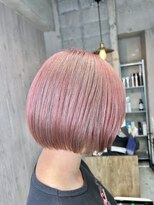 ジゼル 中津大分(GiseL)&nbsp;アンブレラカラー　ブリーチカラーデザインカラーボブピンク