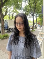 シアン 大須店(CYAN.)&nbsp;黒髪ロング×ウェーブヘア×アイロン不要のパーマヘア