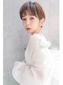 ＃ホワイトグレージュミニウルフチェリーブラウン