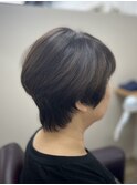 くびれショート アディクシーカラー  透明感 ツヤ  カラー