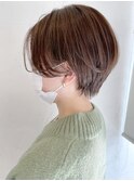 ショートボブミルクティーグレージュ_ba320972