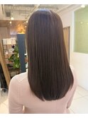 大人ガーリー艶髪ミルクティーブラウン/巻ける縮毛矯正