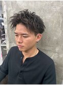 メンズカット/ブリーチ/ニュアンスパーマ/メンズハイライト/眉毛