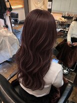エクファ ヘア シェリル 草津 南草津店(ex-fa hair cherir)&nbsp;ワンホンレイヤー/ミルクティーブロンド/ダークブルー/南草津