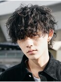 仙台メンズパーマツイストスパイラルパーマッシュウルフカット