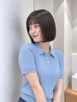 フォト 新宿三丁目(foto)&nbsp;髪質改善縮毛矯正地毛風ストレート切りっぱなしボブ