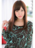 大人のナチュラルストレートロング