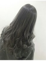 ブレス 芦屋店(brace) 光色　イルミナカラー　黒髪×フェザーロング