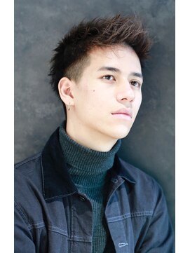 リップスヘアー 銀座(LIPPS hair) セミウエットワイルド爽やかヘアビジカジツーブロック刈り上げ