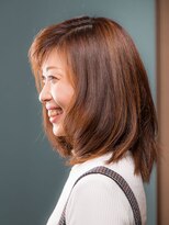 諏訪美容室貝塚店 自然なピンクブラウンで大人キレイに