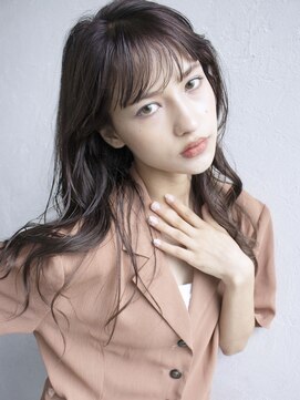 アイティー バイ アルバム 浦和店(IT by ALBUM) グレージュロング_オリーブカラーハイライトカラー_27853