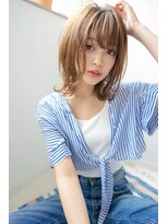 サングース(Sungoose)&nbsp;韓国風ミディ＃前髪くびれイメチェンラベンダーカラー