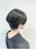 ハンサムショート　黒髪