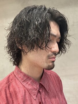 ラヴィズムバイフィフス(LUVISM by fifth) 波巻きパーマメンズマッシュウルフツイストスパイラルパーマ