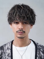 波巻きパーマメンズパーマメンズヘアツーブロックツイストパーマ