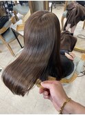 ブリーチ毛の方を髪質改善トリートメントで艶髪に変身♪