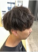 メンズマッシュパーマツイストスパイラルパーマ波巻きパーマ